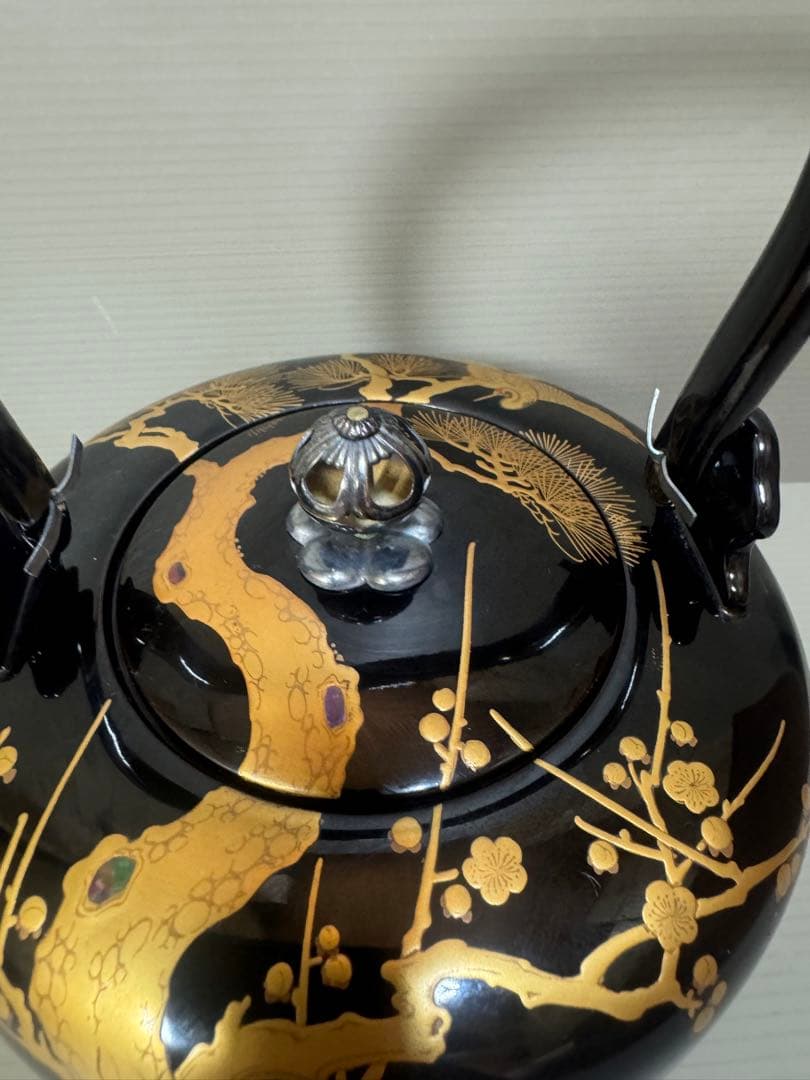 2230 輪島塗　松鶴　金蒔絵　銚子　2客