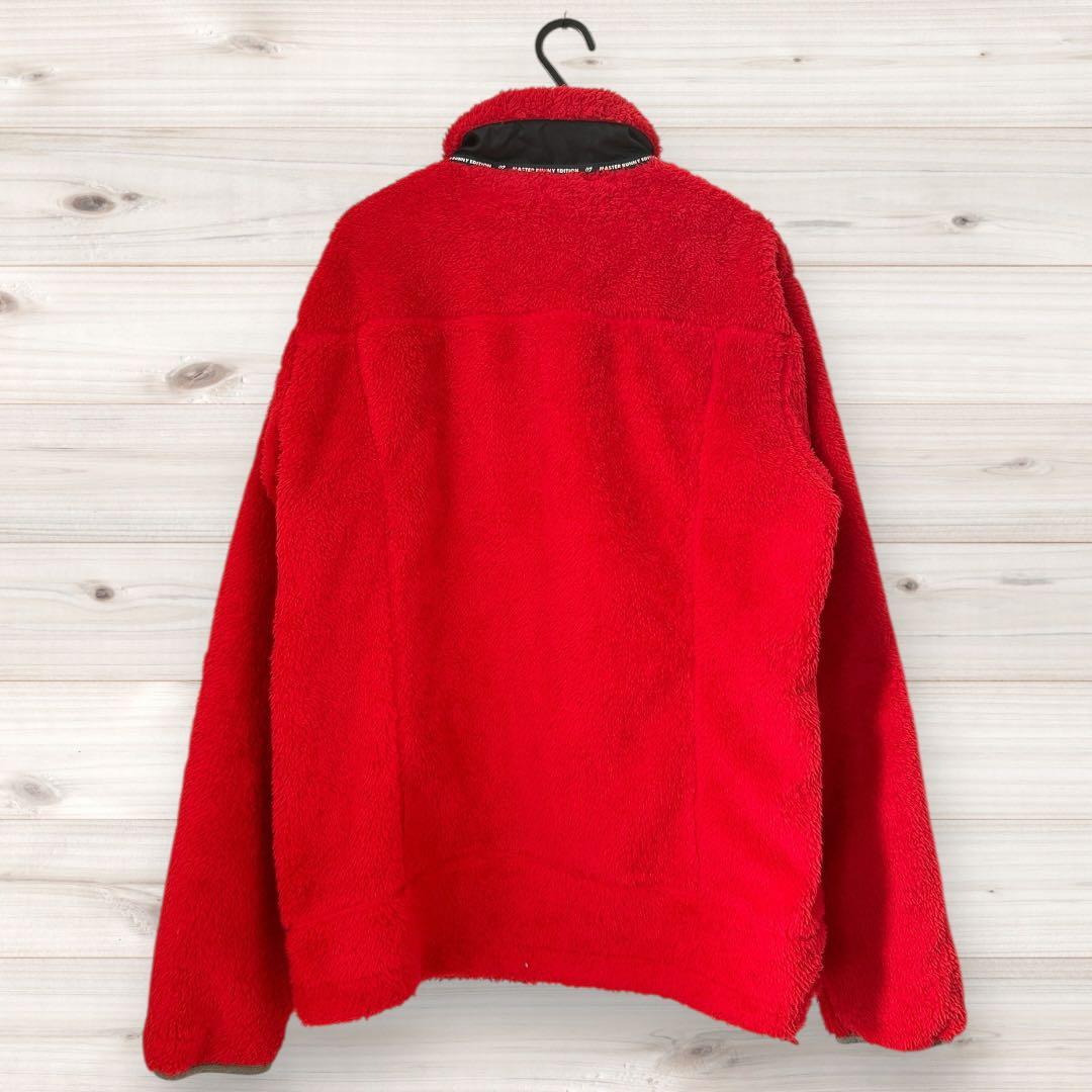 【極暖】マスターバニー リバーシブル ブルゾン 5/L フリース×ナイロン 赤