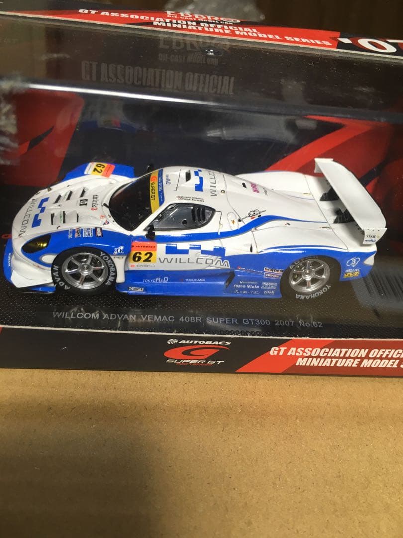 ミニカー EBBRO ADVAN VEMAC408R Super GT07 No.62