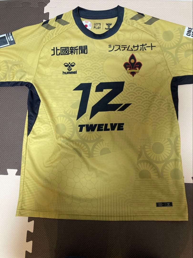 ツエーゲン金沢　上田樹　選手　ユニホーム　2025年シーズン