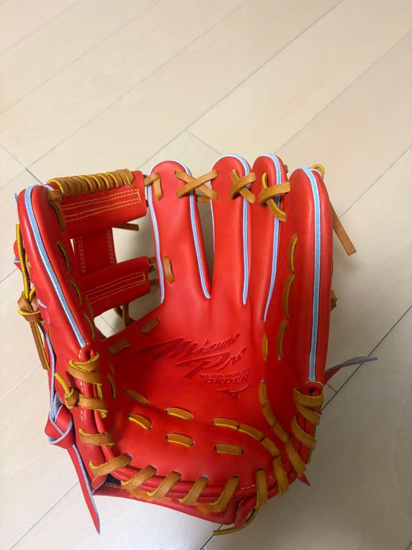 ミズノプロ 硬式 内野 オーダー グラブ hagaジャパン 型付け済み