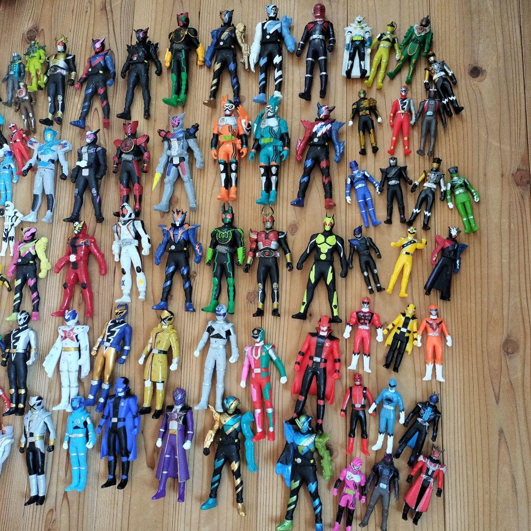 仮面ライダー ＆スーパー戦隊シリーズ ソフビ 約100体セット　まとめ売り