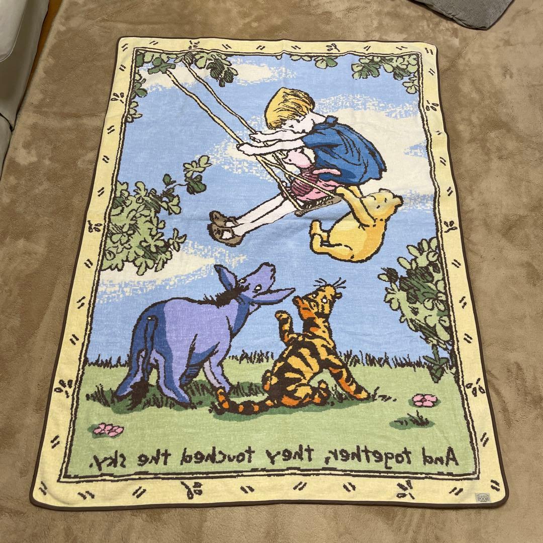 CLASSIC POOH 大判ブランケット プーさんシェニール織りUCHINO製
