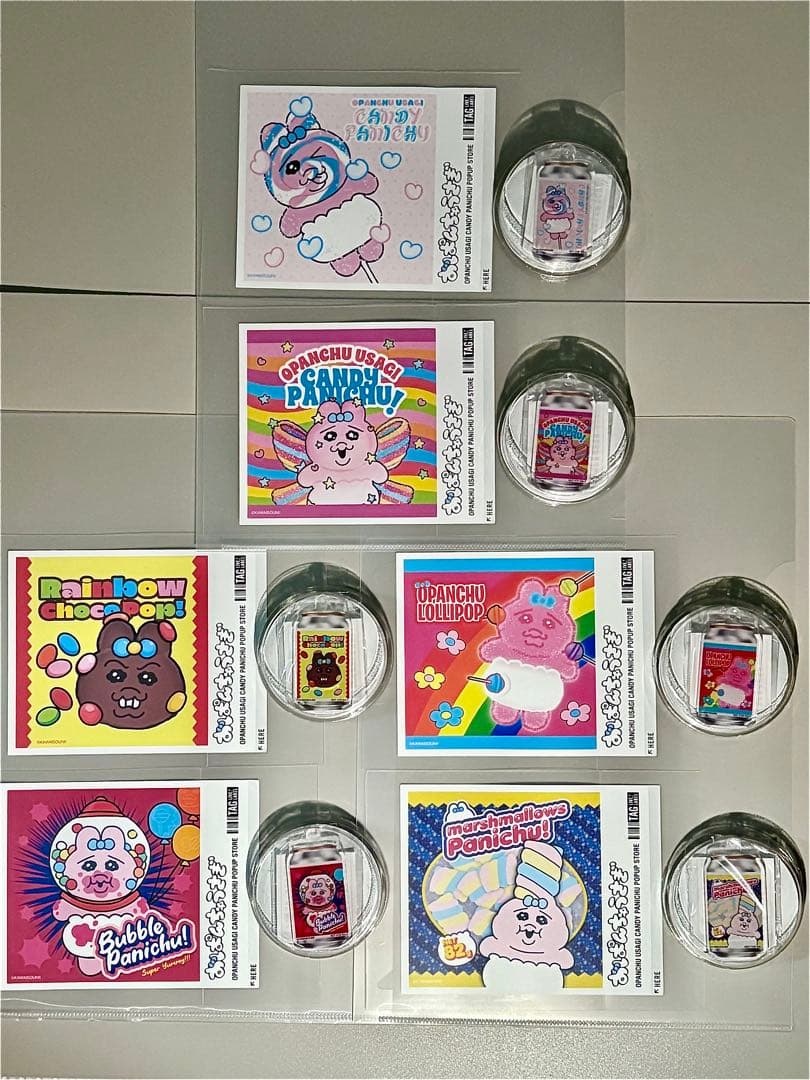 サントリー × おぱんちゅうさぎ オリジナル缶ラベル&アクキー全6種コンプセット