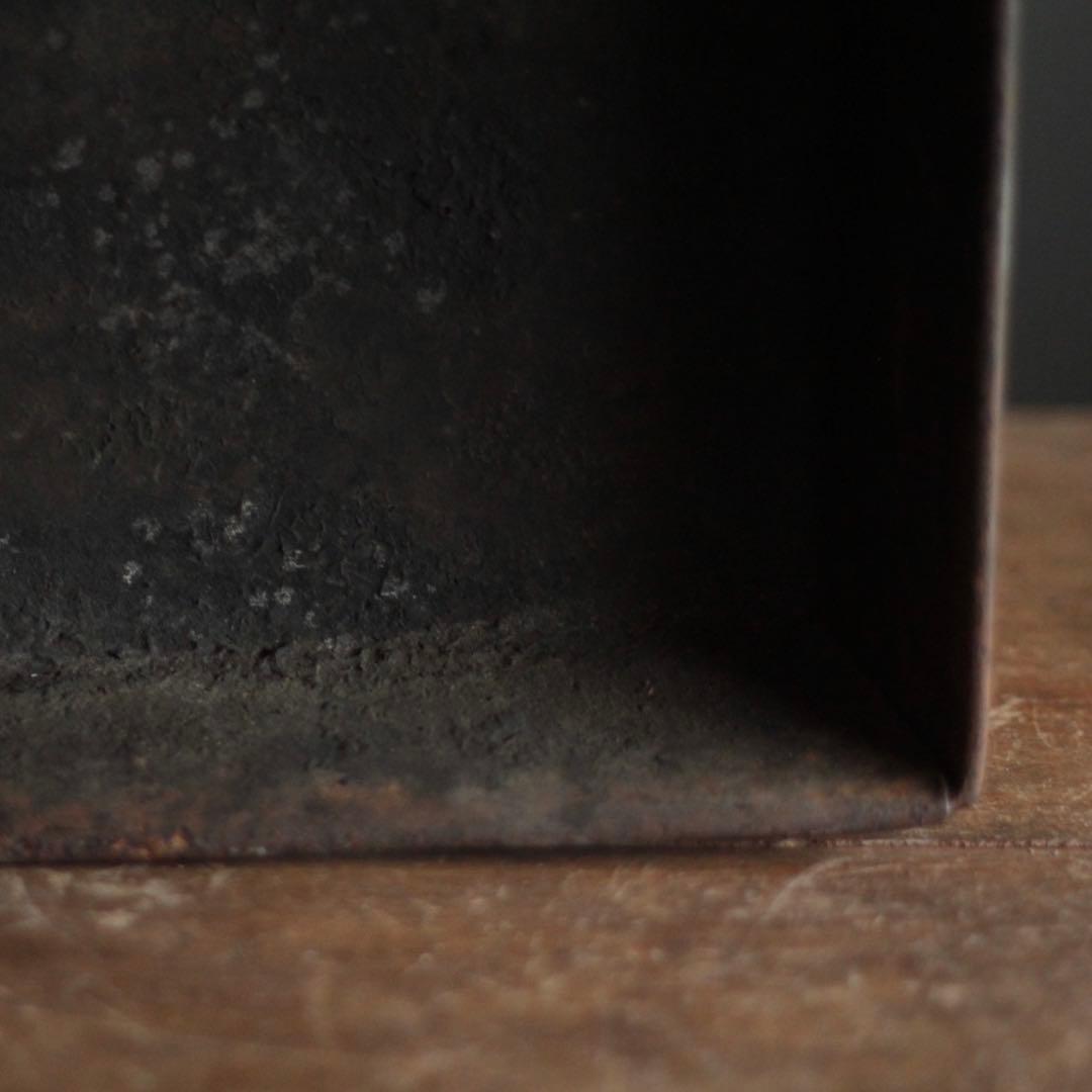 大きな 鉄の トレイ 古道具 アンティーク オブジェ 鉄製トレー