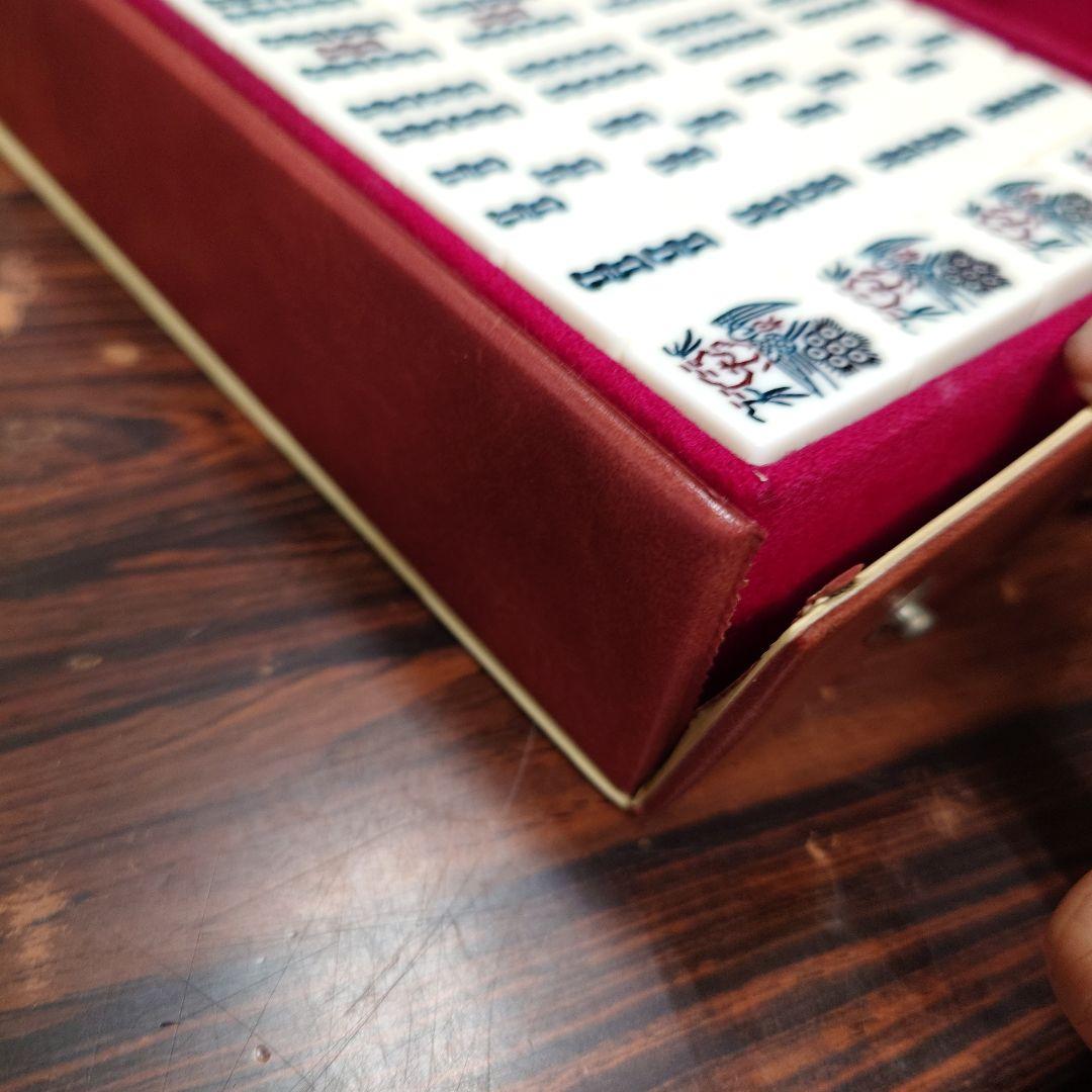 ミズノ丸一　麻雀牌　背面黄色　赤ドラ　家紋牌　22