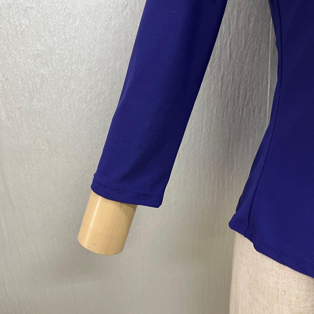 新品 社交ダンス セットアップ 紫無地 黒レース