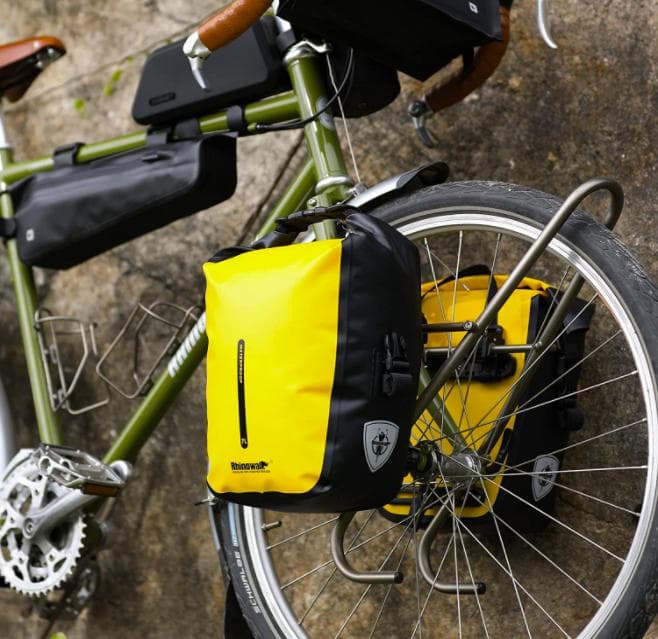 RhinoWeld 自転車 前輪/後輪両用 サイドバッグ２個セット 防水