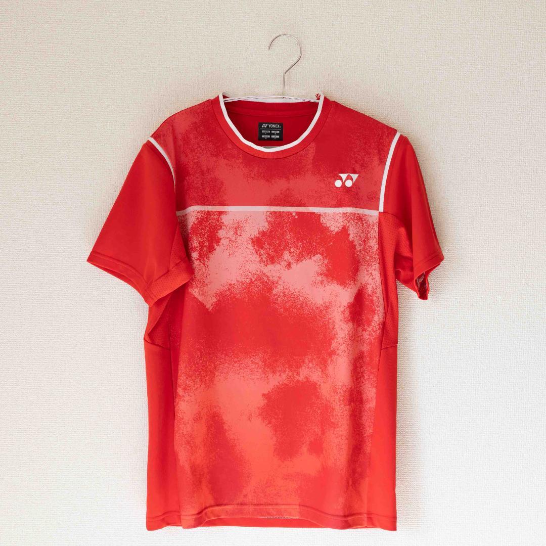 YONEX ゲームシャツ 柳井商工 背面 ユニ Oサイズ レッド (8)