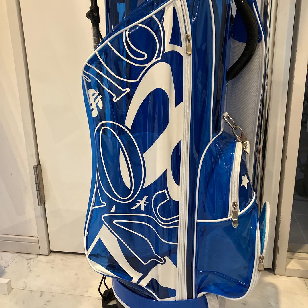 UNDEFEATED キャディバッグ 青