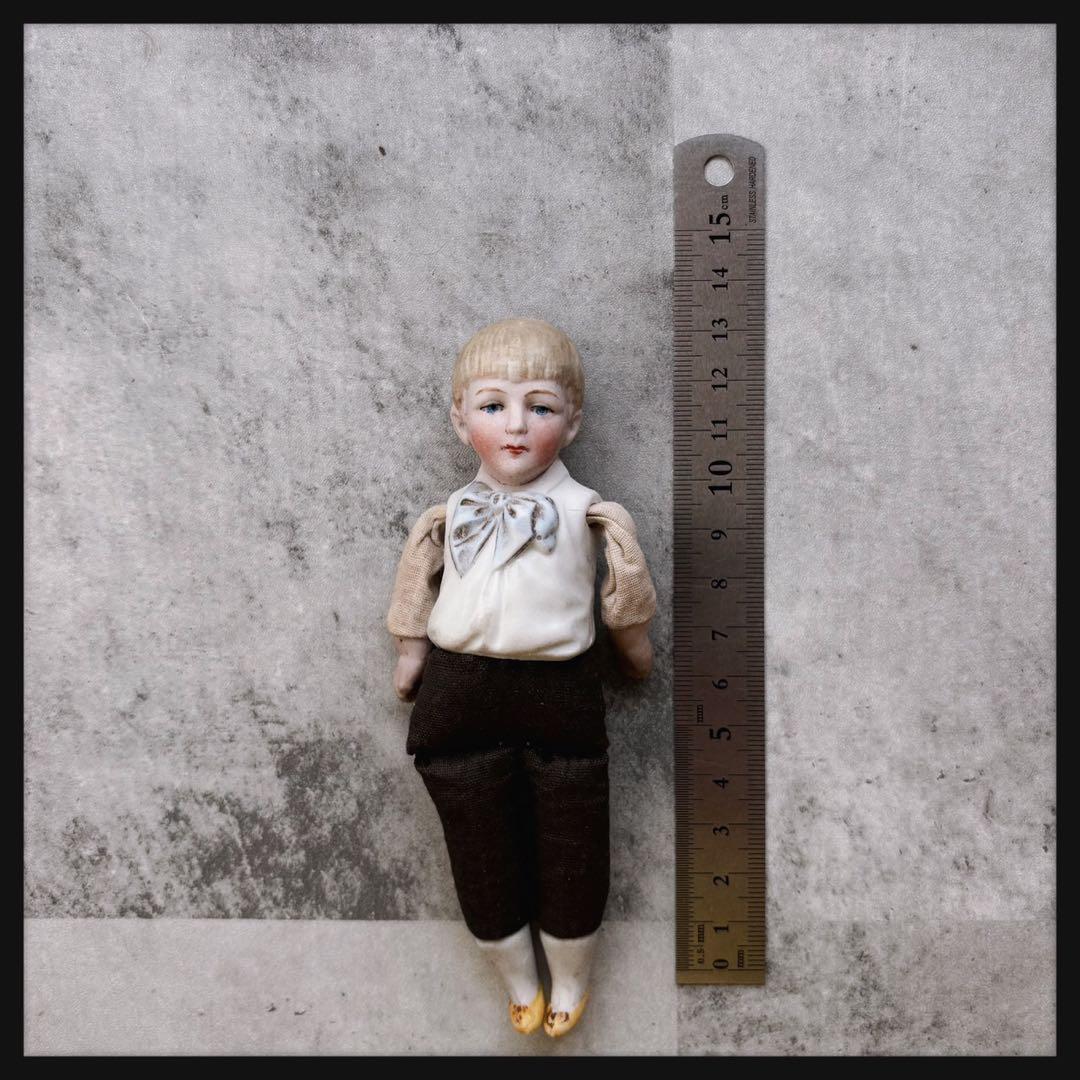 レアアンティーク　ビスクドール Hertwig 社 ブロンドの男の子