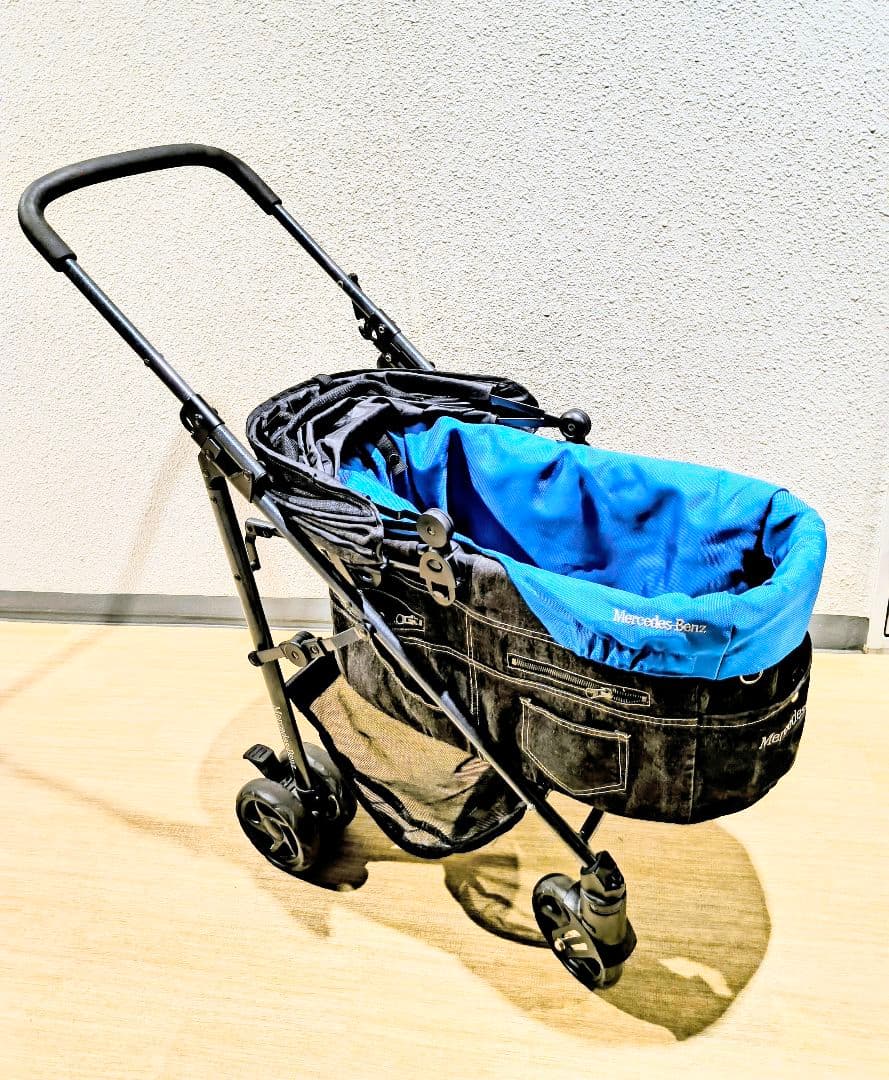 Mercedes-Benz 純正　ペットカートＬ ブラック/ブルー(シルバー)