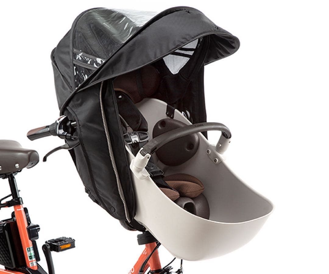 前チャイルドシート用レインカバー　パナソニック　NAR178 ブラック