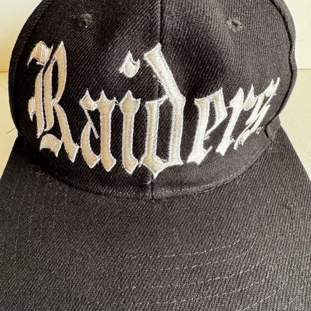 オールドイングリッシュ Raiders Oakland キャップ 黒 ビンテージ