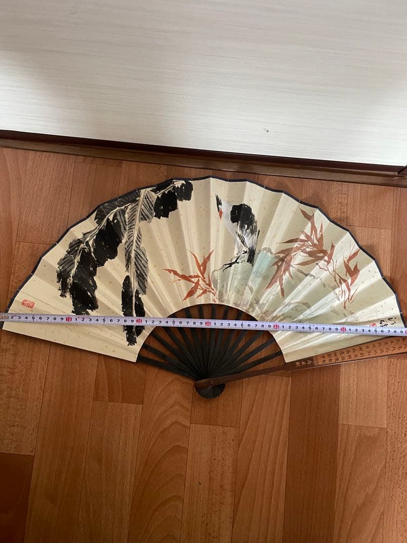 稀少名家盛丙云大师刻 牡丹诗文扇骨美術品 古董品收藏品