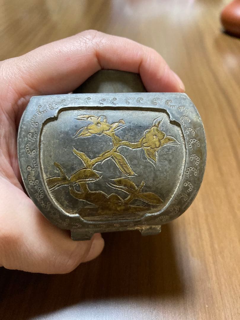 龍*ん様 光大正金王市天順制 骨董品 茶入れ アンティーク