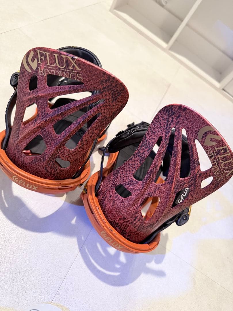 FLUX スノーボード ビンディング オレンジ/黒 M
