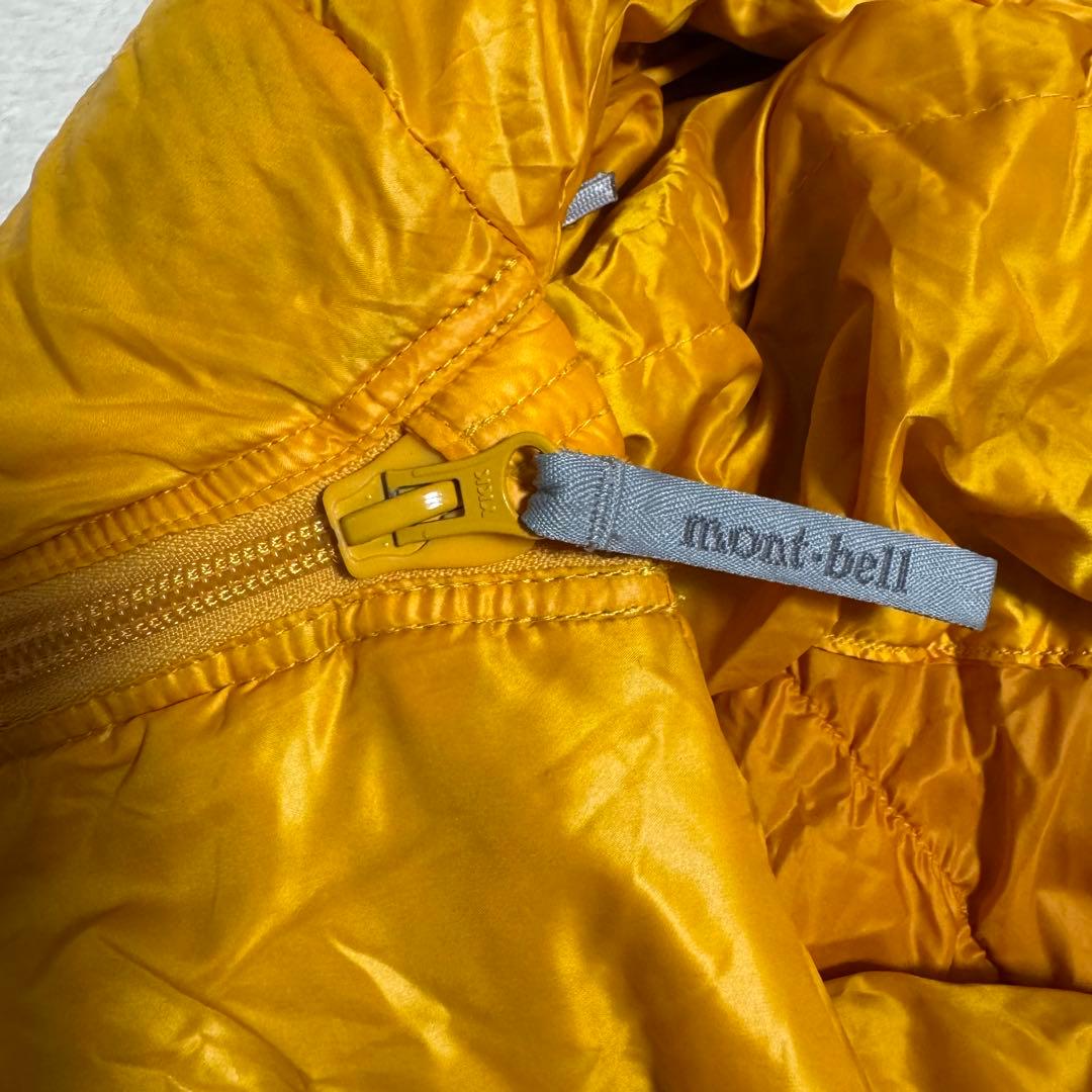 極美品モンベル現行モデルダウンハガー650 #2 ロング男女兼用イエローシュラフ