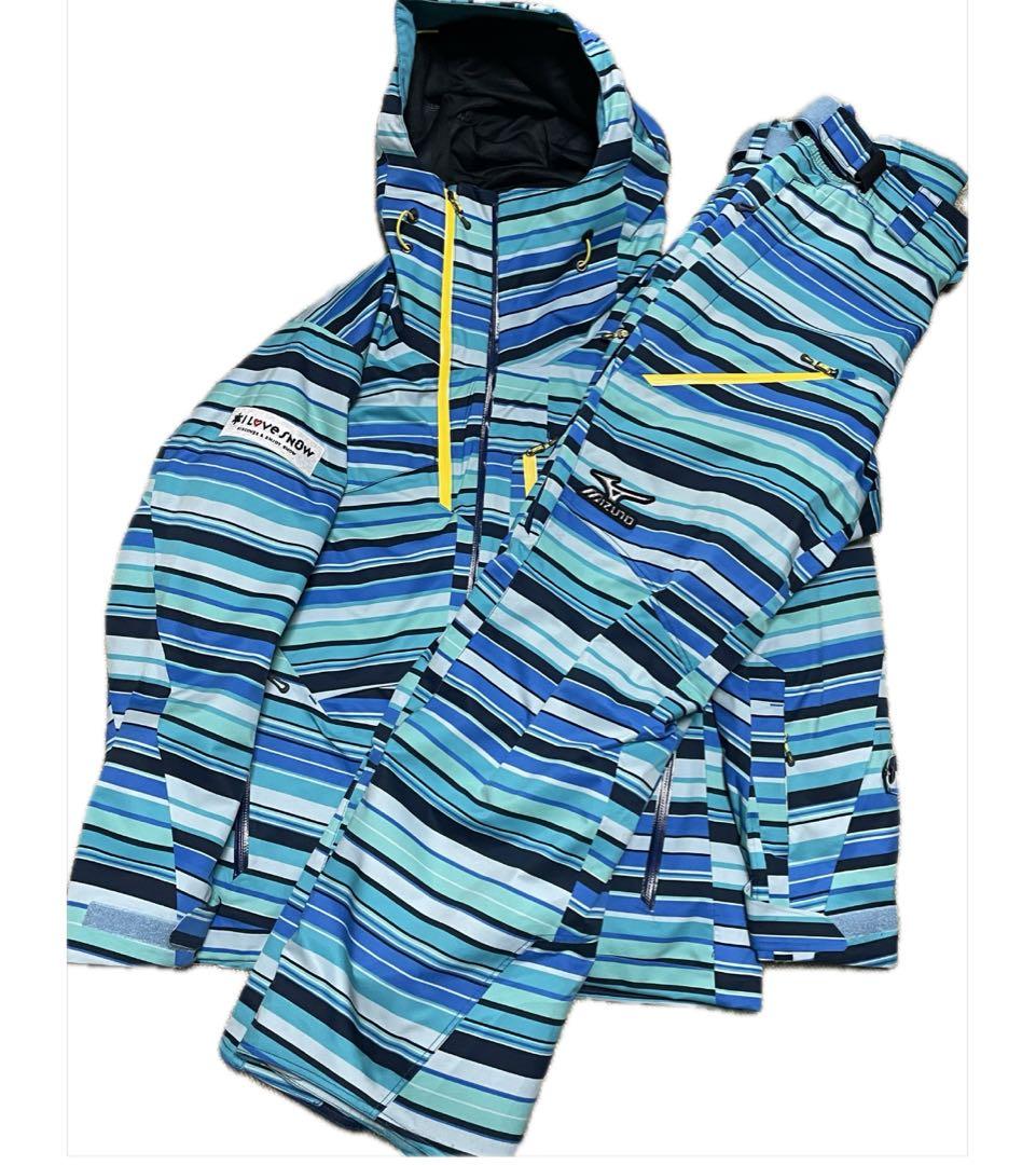 美品ペア(2着) ◆MIZUNOミズノ◆ スキーウェアブレスサーモM／WMサイズ