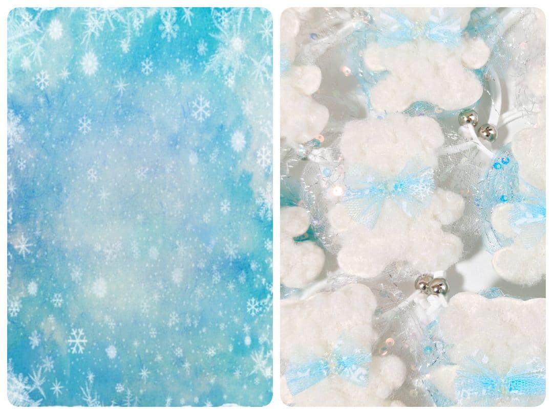 業務用　トリミングチョーカー　120個　1月　白くまちゃん　雪の結晶　白熊