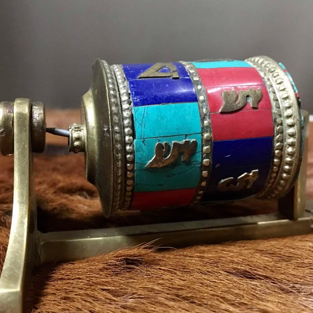 ★マニ車★チベット密教仏教★経典★法具★ビンテージ★