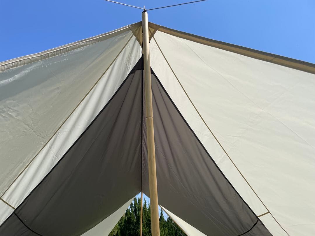 【美品】 peak　HD タープ ヘキサ エヴォ Pro. アイボリー