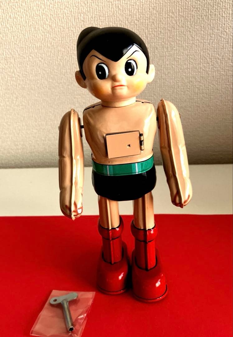 鉄腕アトム　ブリキ　ゼンマイ　ピリケン商会　箱　ゼンマイ付