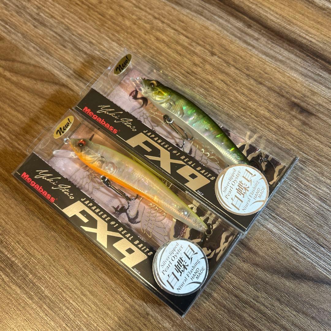 Megabass メガバス FX9 白蝶貝 希少 2セット