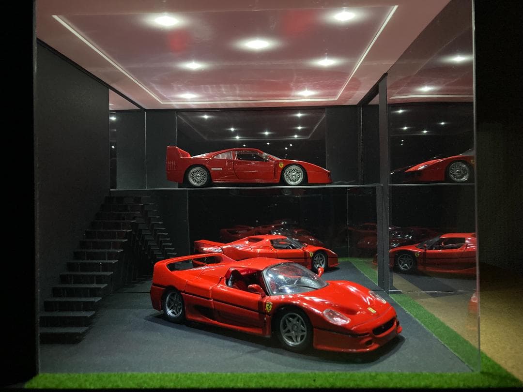 モデルカー用ジオラマ：1/24 ショールーム＆ガレージⅣ／希少モデル！
