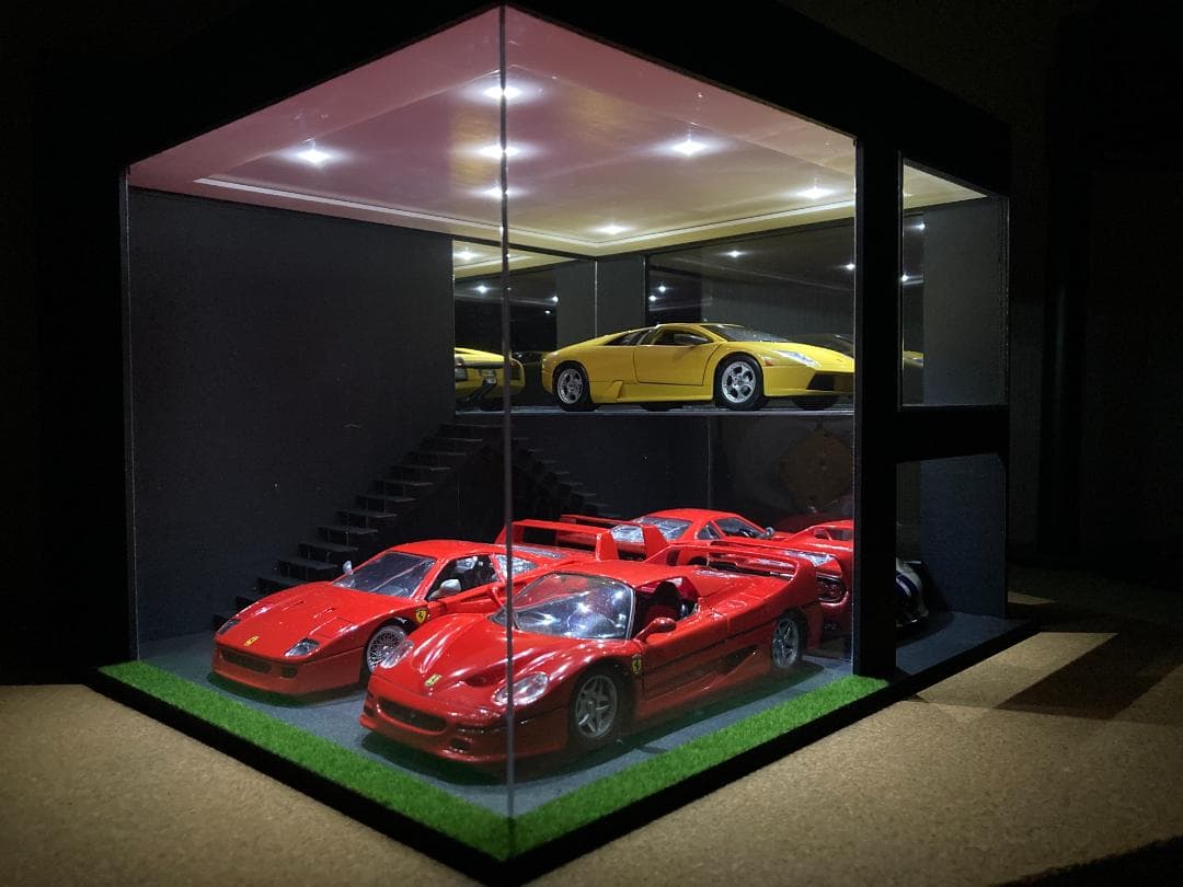 モデルカー用ジオラマ：1/24 ショールーム＆ガレージⅣ／希少モデル！