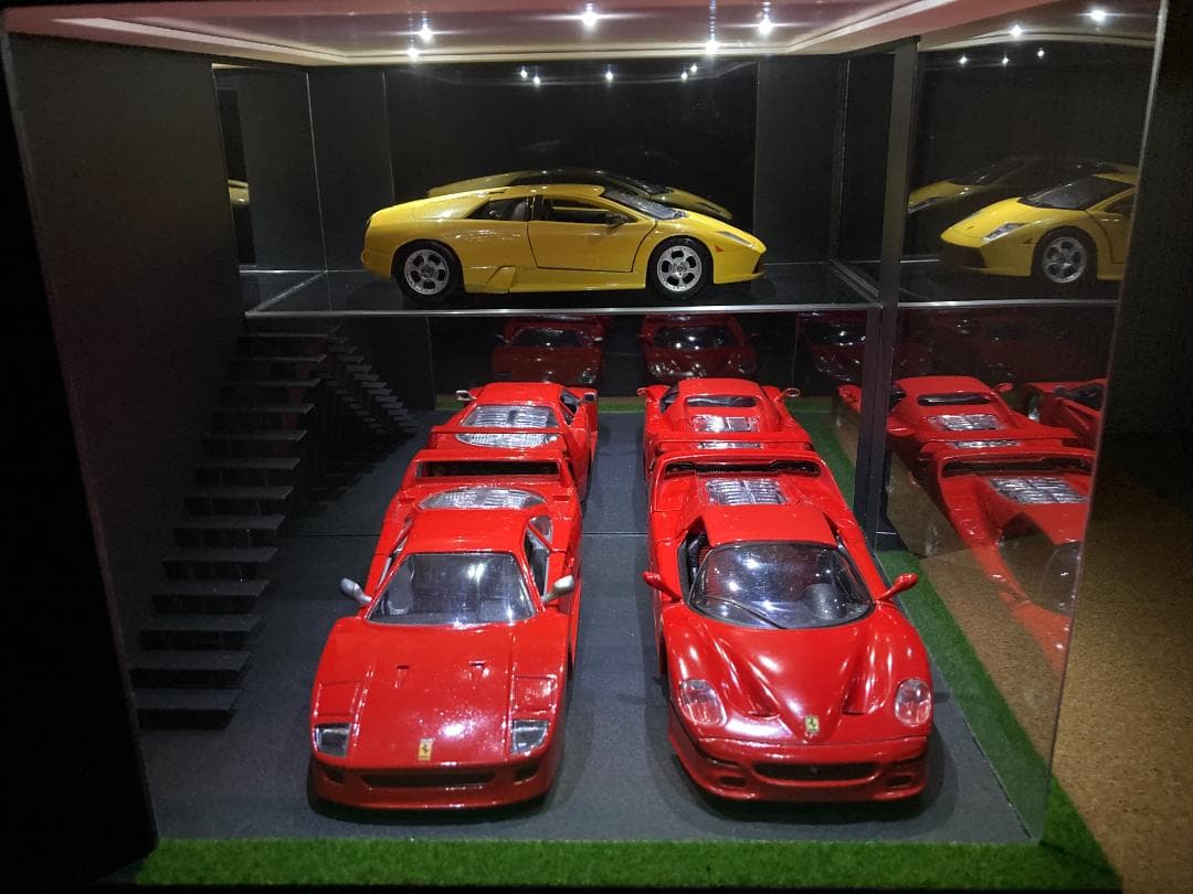 モデルカー用ジオラマ：1/24 ショールーム＆ガレージⅣ／希少モデル！