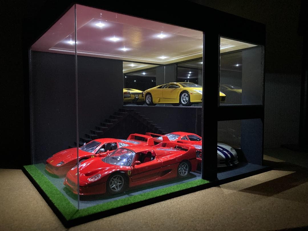 モデルカー用ジオラマ：1/24 ショールーム＆ガレージⅣ／希少モデル！