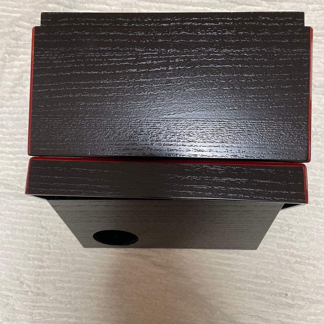 黒色木製茶箱セット