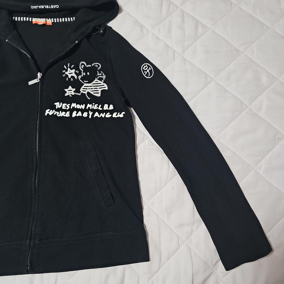 CASTELBAJAC カステルバジャック ジップアップパーカー ブラック 黒