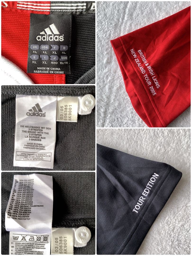 超希少 アディダス製 B&I Lions 05年 遠征 記念 オールブラックス
