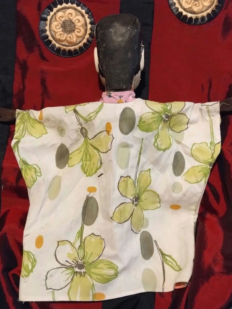 中国ヴィンテージ　ドール　木製　パペット人形