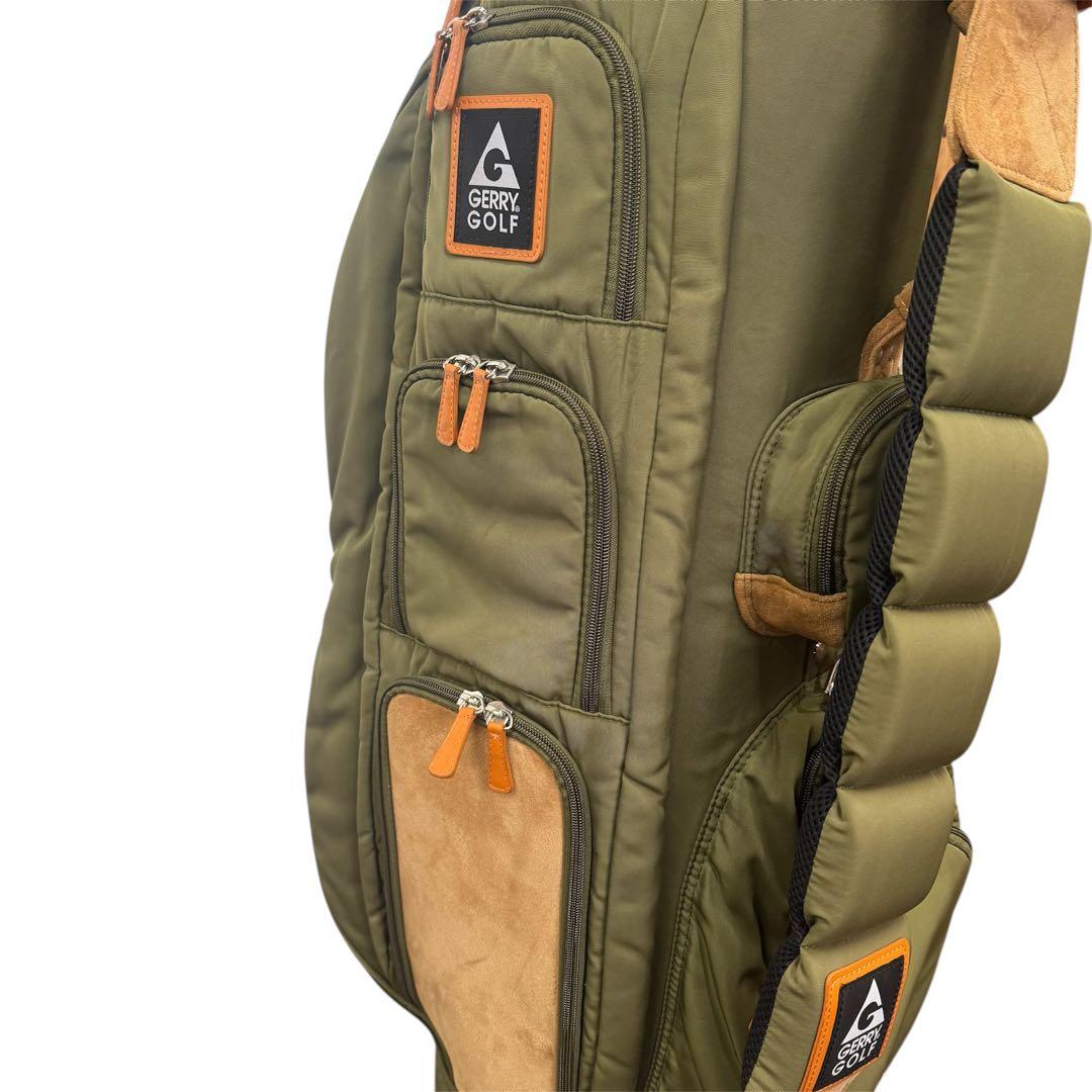 GERRY GOLF MARCH ゴルフキャディバッグ オリーブグリーン