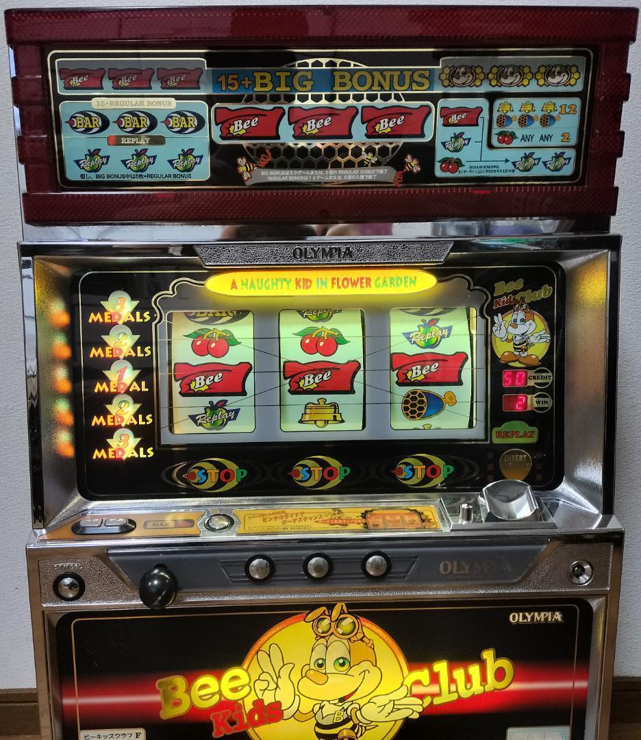 【パチスロ実機】オリンピア★ビーキッズクラブF【オートプレイ付不要機付】