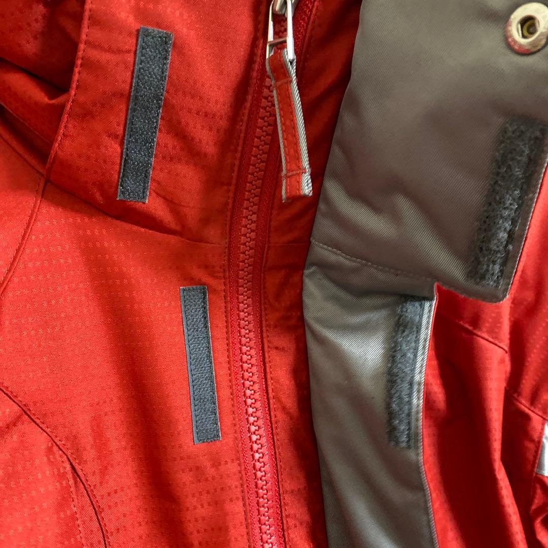 【美品】ellesse 赤 スキーウェア ニット帽付き