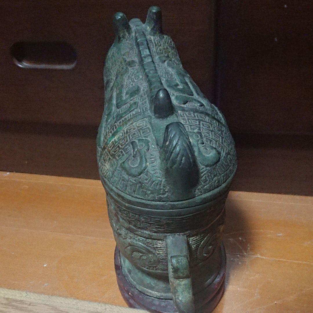 中国の金属製置物　骨董品　アンティーク