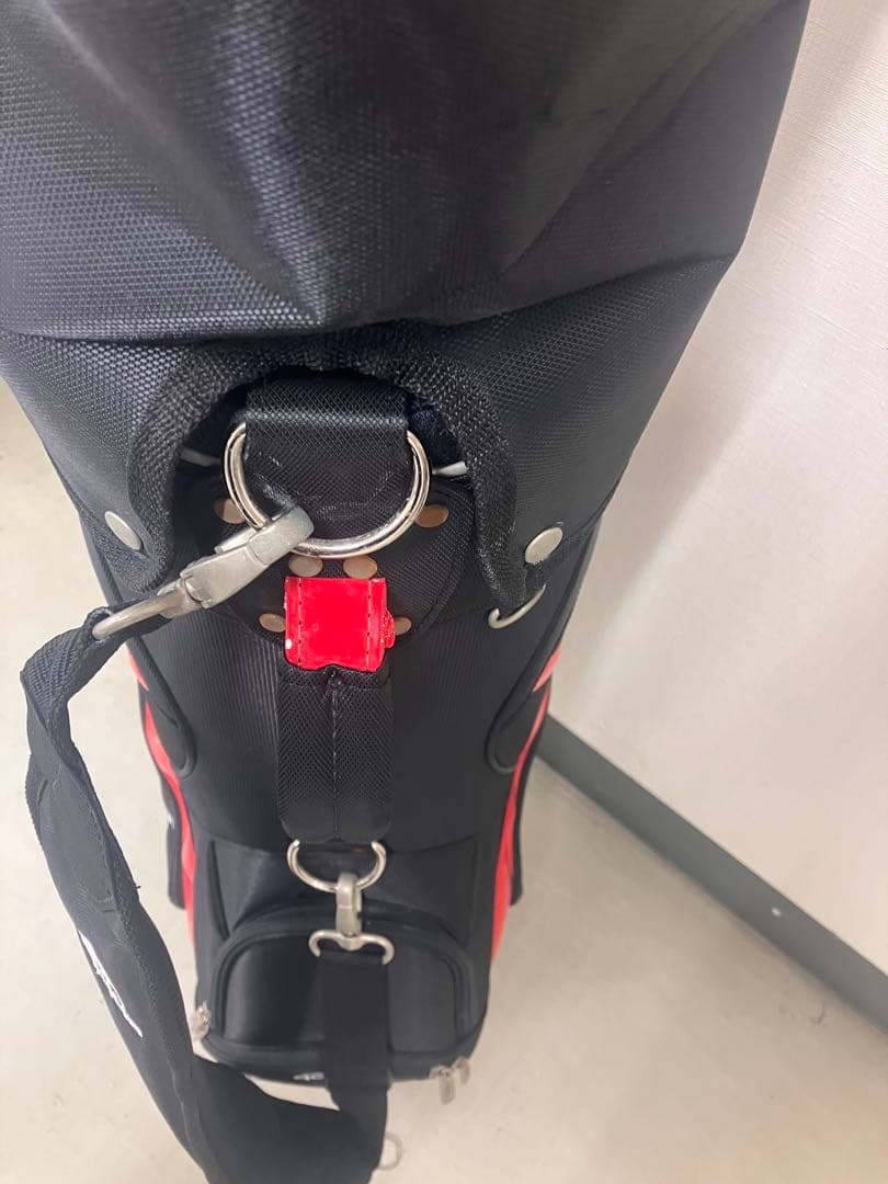 adidas ゴルフキャディーバック 黒赤アデダス