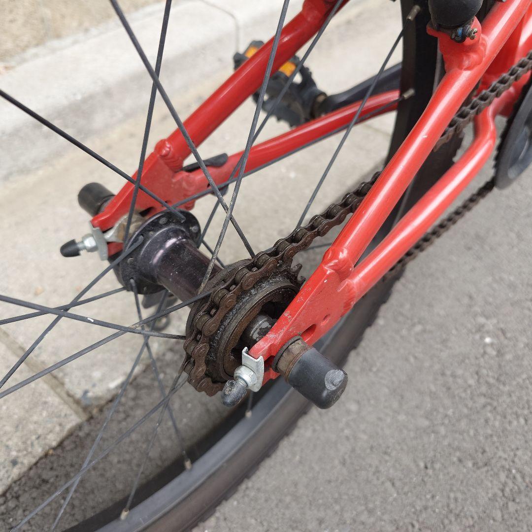 【手渡し　東京】ヨツバサイクル　20インチ　レッド