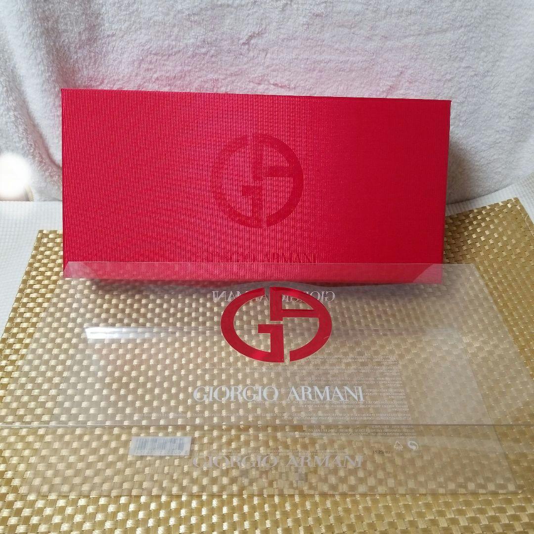 【レア空箱】アルマーニビューティー　限定品セット　レッドサテン 空ケースボックス