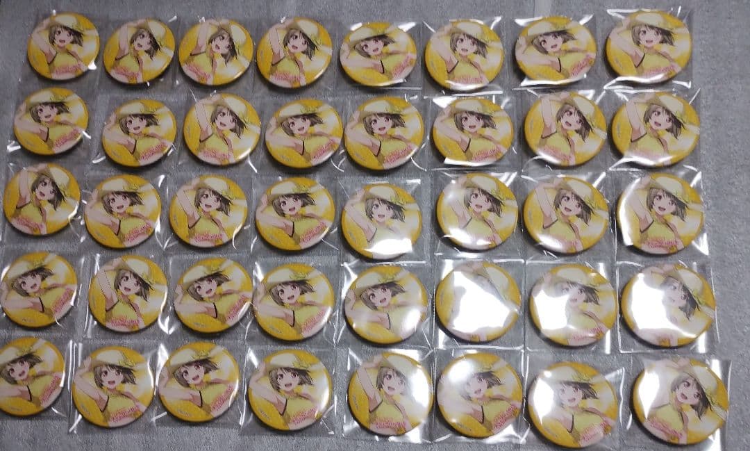ラブライブ　中須かすみ　缶バッジ　KADOKAWA　コミケ 105　25個セット
