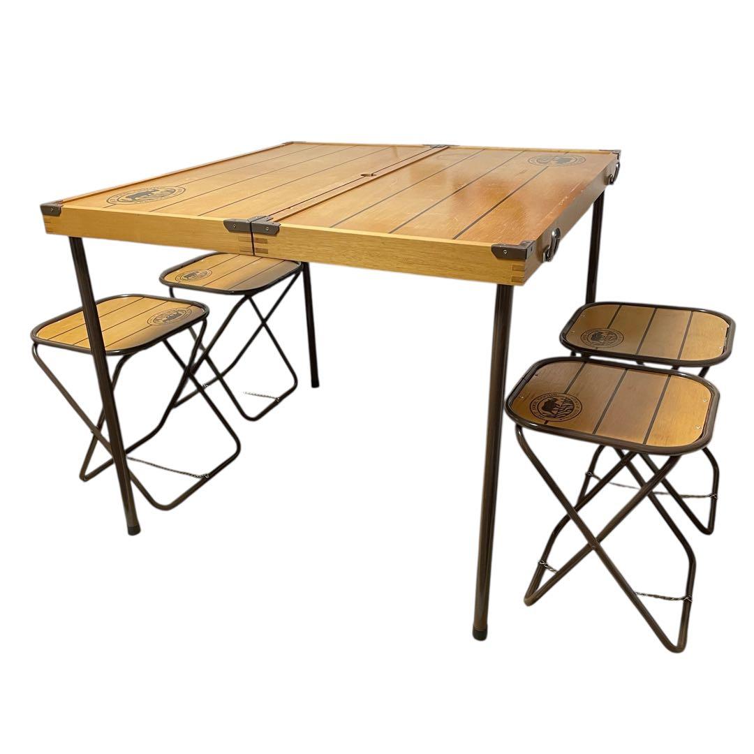 ウッドピクニックテーブル キャンプ キャンプテーブル ビンテージ テーブルセット