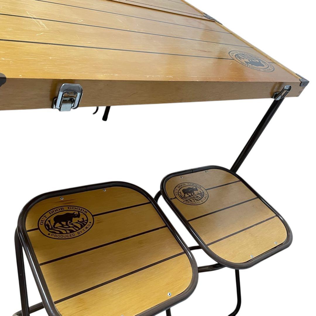 ウッドピクニックテーブル キャンプ キャンプテーブル ビンテージ テーブルセット