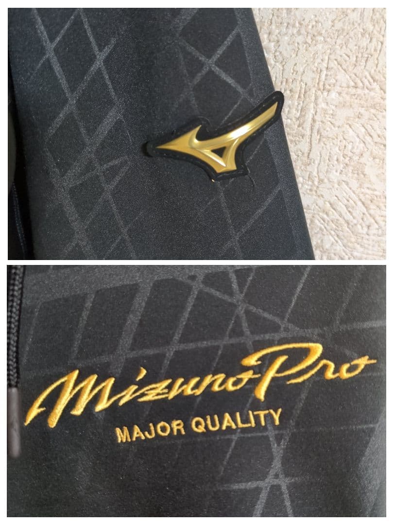 ミズノ 限定ウェアー ミズノプロ テックシールド 長袖パーカー L 黒