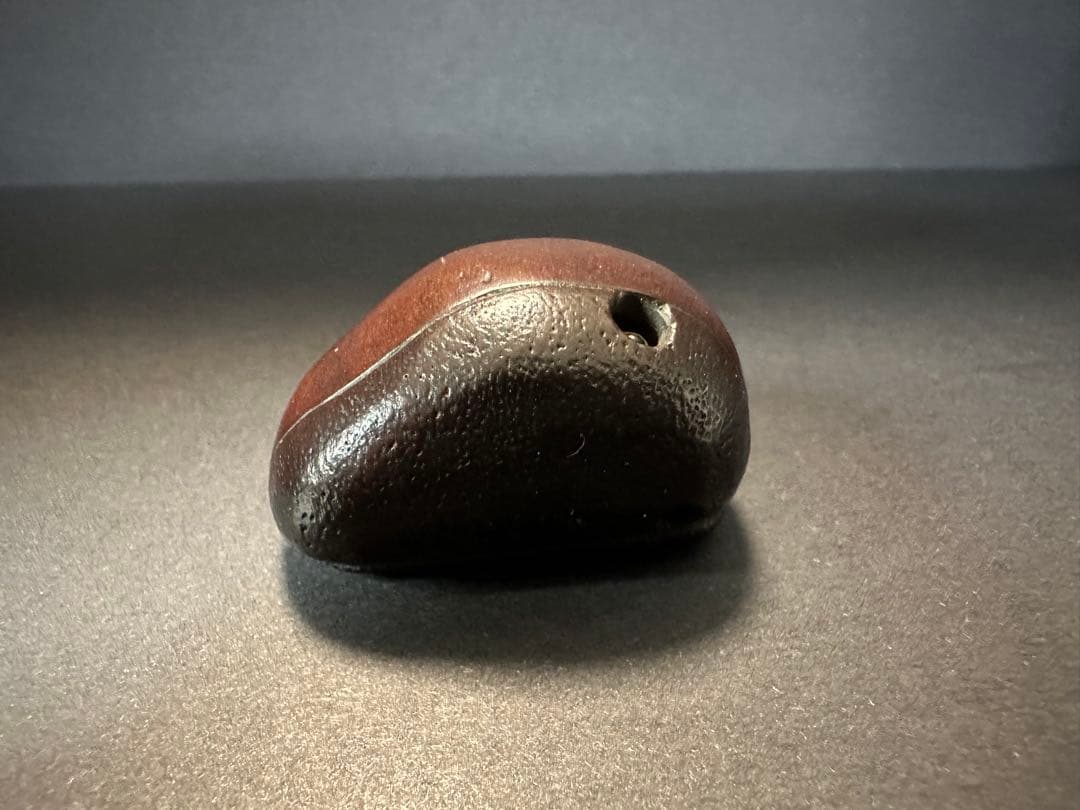 【根付(netsuke)】栗の根付　木製　江戸時代