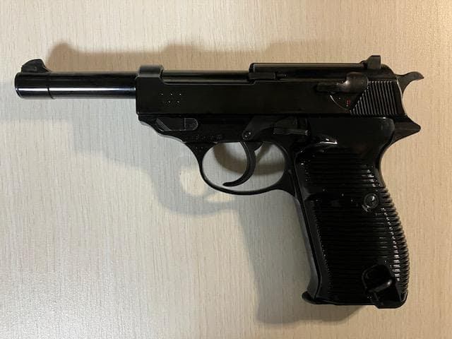 マルゼン　ワルサーP38　 ブラックメタル　ガスブローバック・ガスガン