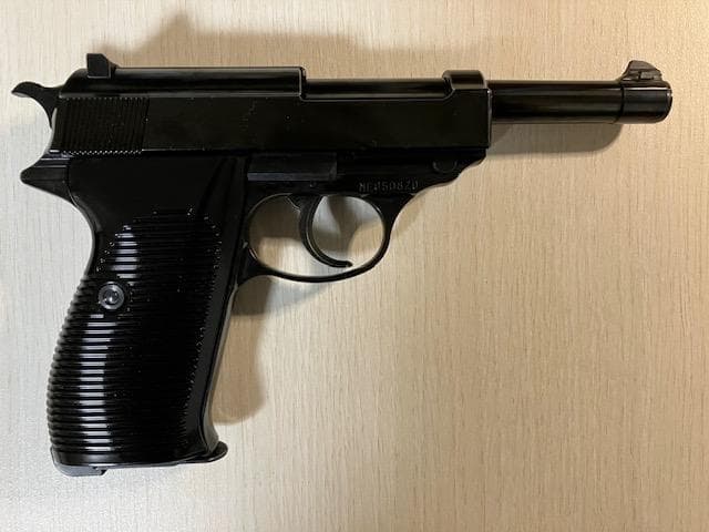 マルゼン　ワルサーP38　 ブラックメタル　ガスブローバック・ガスガン